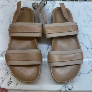 Taryn Rose Beige Strappy Sandals